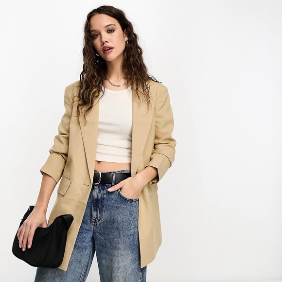 NWT ASOS Tan Blazer - Picture 1 of 4